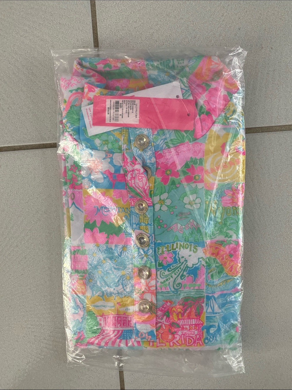 NWT Lilly Pulitzer Captain Popover Muliti Pop Up Lilly State Of Mind size small